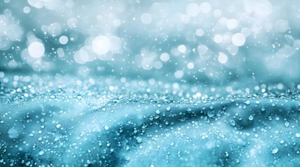 Poster - Water droplets in motion close-up abstract photography aquatic environment macro view refraction concept