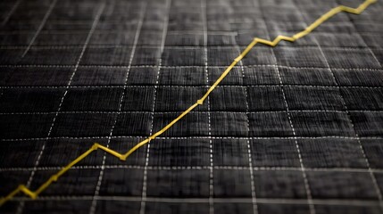 Poster - Growth trend analysis financial market data visualization business environment upward perspective