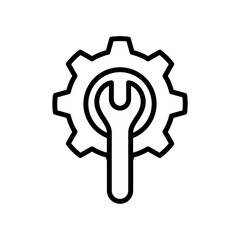 Poster - settings tool icon vector design
