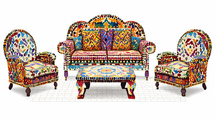Wall Mural - moroccan living room