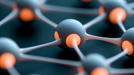 Aufkleber - Abstract Digital Network Sphere Connections