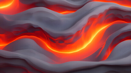 Fototapete - Abstract Fiery Texture Resembling Molten Lava