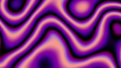 Fototapete - Beautiful abstract purple wave animated background with curve shape fluid smooth motion. Loop seamless background