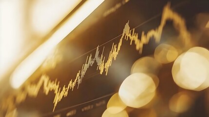 Poster - Currency exchange rate volatility analysis financial market chart data digital environment close-up view
