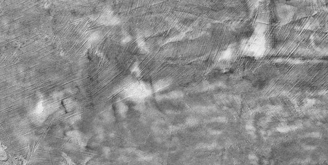 Aufkleber - Gray wall with many cracks and holes. wall is made of concrete and has a rough texture as an abstract texture background for template pages and banners.