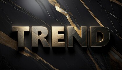 Poster -  Luxurious Gold and Black Trend Typography Design