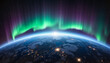 © Anna K@S - Stunning Aurora Borealis Illuminating Earth from Space