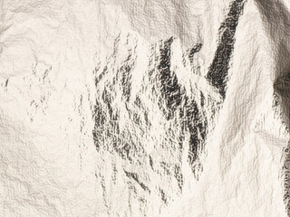 Fototapete - White gold foil texture with shiny, crumpled edges. Abstract metallic surface with silver contrast and elegant streaks. Modern, luxury design with grunge and rough pattern. Reflective shimmer and.