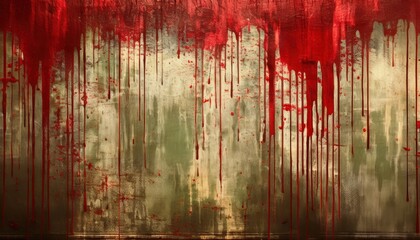 Poster - halloween blood splatter texture for creepy designs, web use, and print media

