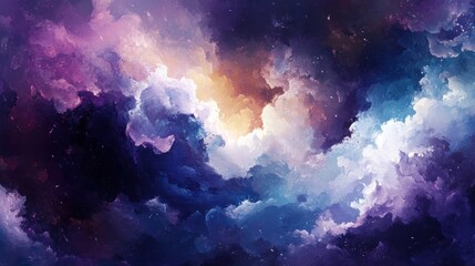 Wall Mural - abstract cloud sky landscape