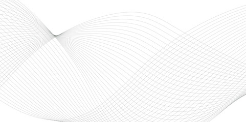 Poster - wavy business curve lines on transparent background. abstract ocean wave line background. wave swirl