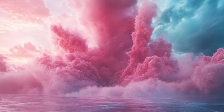twisting smoke push, dreamy flood, background