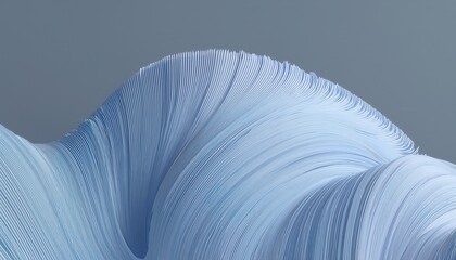Poster - soft blue paper wave texture for branding, web design, and print media abstract fluid lines, modern texture, high-quality graphic resource