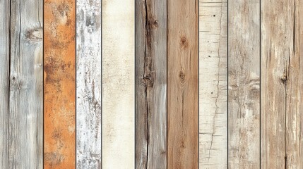 Poster - Rustic Wood Panel Background Featuring Distressed Textures and Weathered Grain Patterns for Vintage Style and Natural Wall Decor
