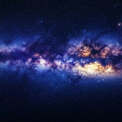 Poster - captivating cosmic vista showcasing the ethereal beauty of the milky way galaxy with vibrant celesti