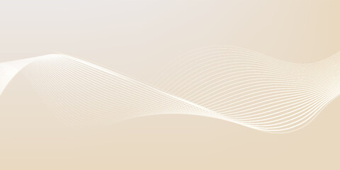 Poster - luxury light brown abstract background combine with golden lines element.