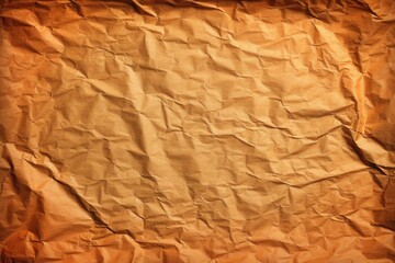 Poster - Textured brown paper surface with crumpled details creating an abstract pattern for backgrounds and designs imparting a vintage and rustic aesthetic