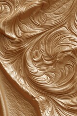 Poster - Elegant golden texture with swirling patterns and smooth surface a luxurious backdrop for design projects and artistic representation