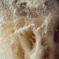 Poster - Sparkling Beverage Close Up Capturing Effervescence and Dynamic Bubbles in Golden Liquid Refreshment