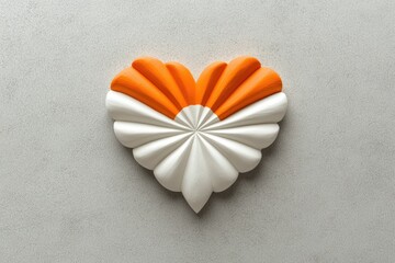 Aufkleber - Heart-shaped, textured design
