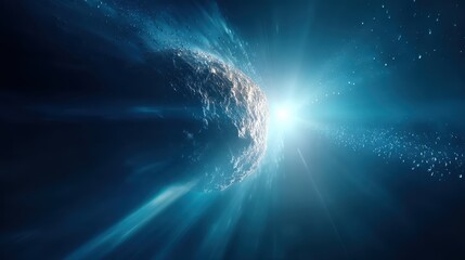 Poster - Asteroid approaches Moon with potential impact threat in near future