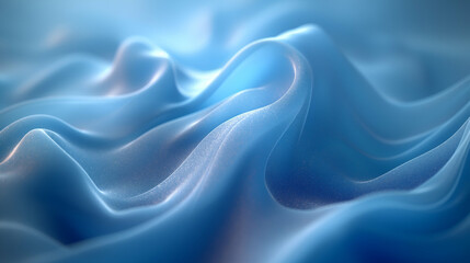 Wall Mural - blue silk fabric elegant flowing drapery texture for modern backgrounds.