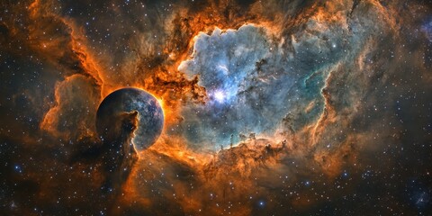 Wall Mural - a spectacular view of the tarantula nebula in space.