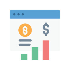 Poster - Financial chart, growth graph, business, analysis, stock market