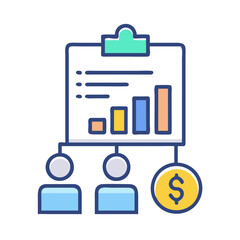 Poster - Team Financial Analysis Report, Money and Business Teamwork