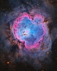 Wall Mural - intricate nebula displays vibrant colours in deep space.