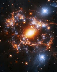 Wall Mural - colorful stellar nursery in a vast cosmic nebula.