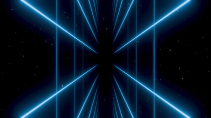 Wall Mural - a synthwave animated background featuring a dark retro-futuristic backdrop with two rotating blue pe