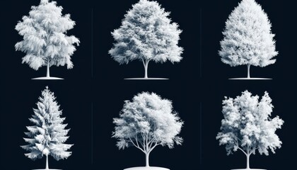 Digital tree models collection