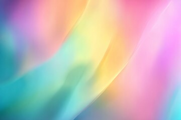 Poster - Soft pastel abstract background in smooth gradient hues, creating a dreamy, fluid motion effect