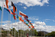 © Austockphoto - Flags of every diplomatic mission, Canberra
