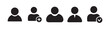 © MdSamsul - Avatar, user profile, person icon, People icon set in flat style. User member vector icon set. user interface illustration sign collection. Vector illustration Eps 10