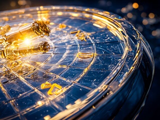Poster - Exploring celestial patterns astrological chart digital art cosmic environment close-up view mystical concepts