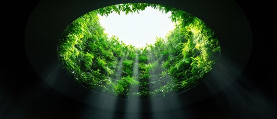 Aufkleber - Regenerative Urban Ecosystems Immersive Green Infrastructure Pavilion Showcasing Circular Climate Design and Next-Generation Ecological Architecture