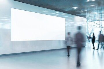 Aufkleber - Futuristic Urban Interface Dynamic Motion Blur Wellness Tech Display in Minimalist Glass Architecture - Next-Gen Professional Optimization Environment