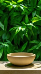Aufkleber - Zen Minimalist Ceramic Bowl Organic Wellness for Mindful Lifestyle Branding, Sustainable Design Inspiration and Holistic Meditation Aesthetics