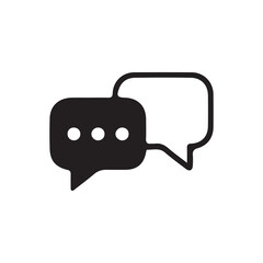 Poster - Chat icon vector isolated on background. Trendy message symbol.comment icon speech bubble symbol Chat message icons - talk message Bubble chat icon. vector illustration eps 10.