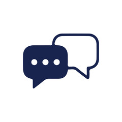 Poster - Chat icon vector isolated on background. Trendy message symbol.comment icon speech bubble symbol Chat message icons - talk message Bubble chat icon. vector illustration eps 10.