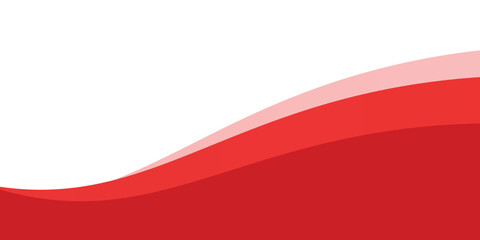 Wall Mural - red wave on white background. eps 10