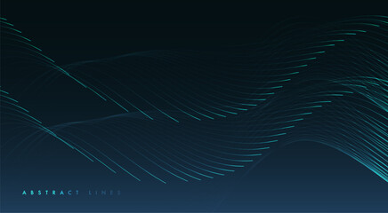 Poster - abstract colored dynamic waves. modern abstract cover. colorful curve lines. graphic concept for you