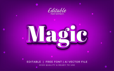 Poster - Editable text effect, magic text style