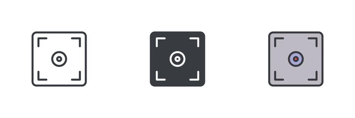Aufkleber - Autofocus Target different style icon set
