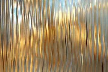 Poster - Abstract waves of gold and silver create a captivating visual effect in a fluid environment