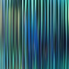 Poster - Colorful abstract lines create a mesmerizing background with a blend of blue tones and vertical patterns in a modern setting