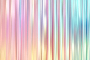 Poster - Colorful abstract vertical lines create a soft and vibrant atmosphere with a dreamy blend of pastels