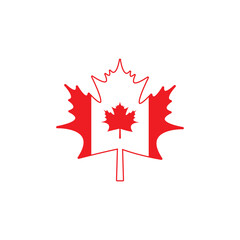 canadian maple leaf black silhouette vector, maple leaf icon on white background, eps10